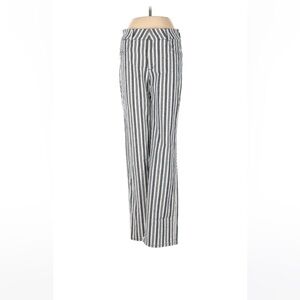Anthropologie linen striped pants